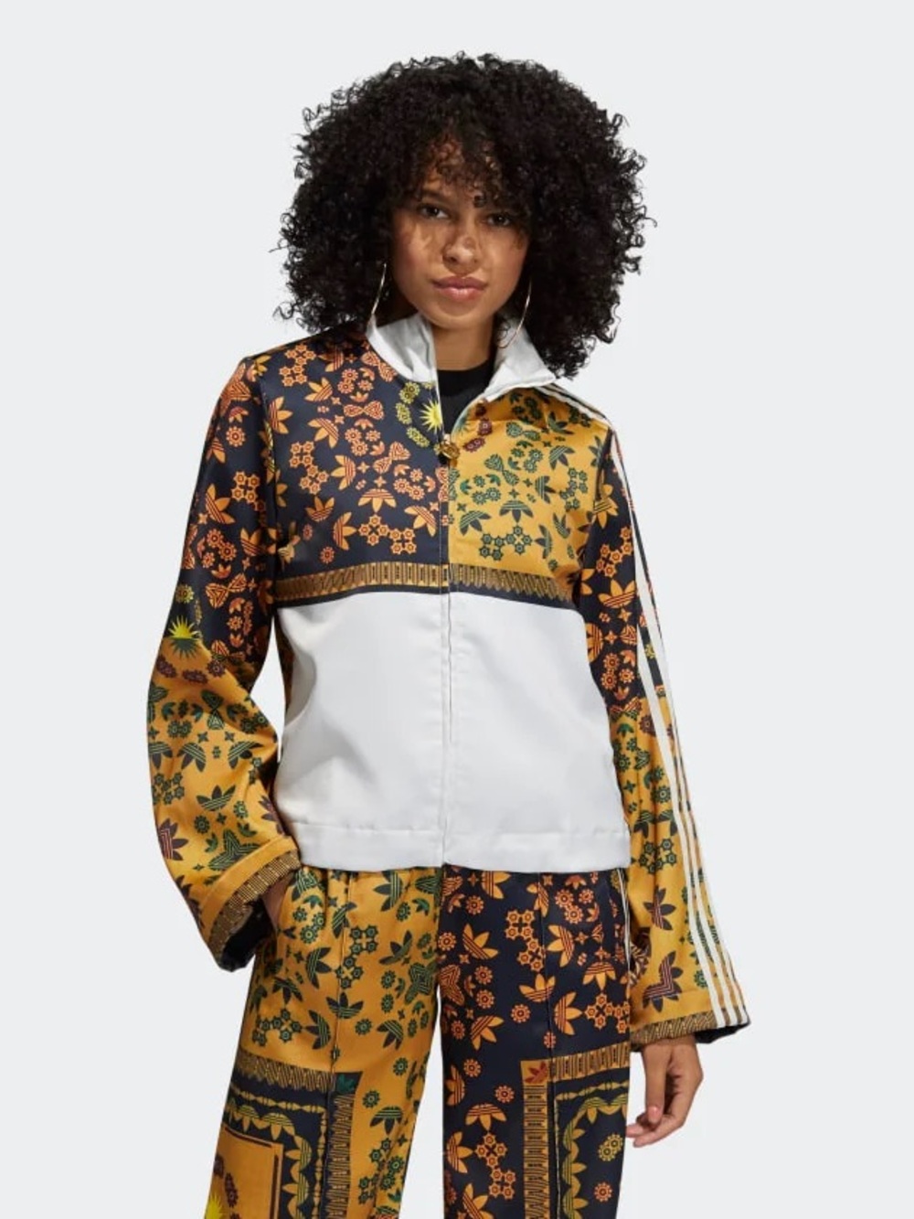 Yara Shahidi Adidas satin track set  
Size medium NEW IN PACKAGING